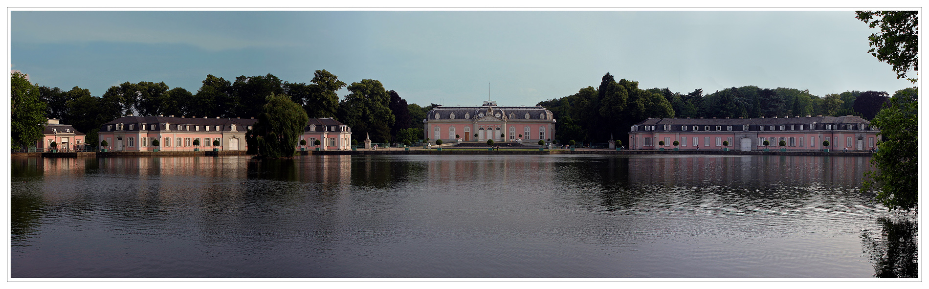 Düsseldorf Benrather Schloss  (Panorama-Aufnahme) 
