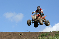 Quad-Pilot in Anflug