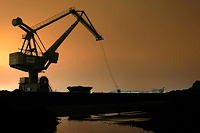  Kran im Hafen