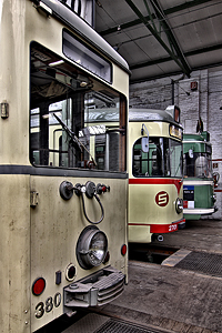 Oldtimer in Düsseldorf - Triebwagen 380 